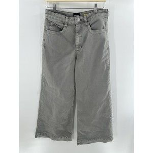Maeve Anthropologie Womens Jeans Size 30 Wide Leg High Rise Gray Stretch